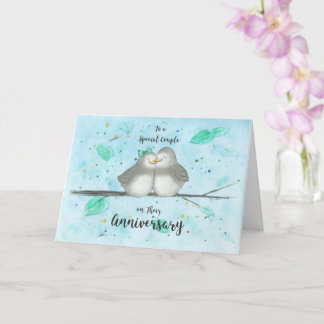 Lovebirds Anniversary Card for Special Couple     