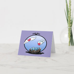 Lovebirds Blank Note Card