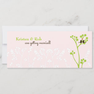 Lovebirds (Blush Pink) Invitation