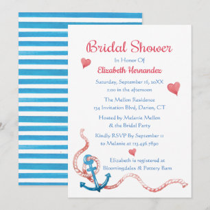 Lovebirds Bridal Shower Black White Wedding Birds Invitation