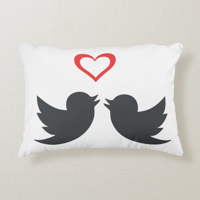 LOVEBIRDS DECORATIVE CUSHION (Front)
