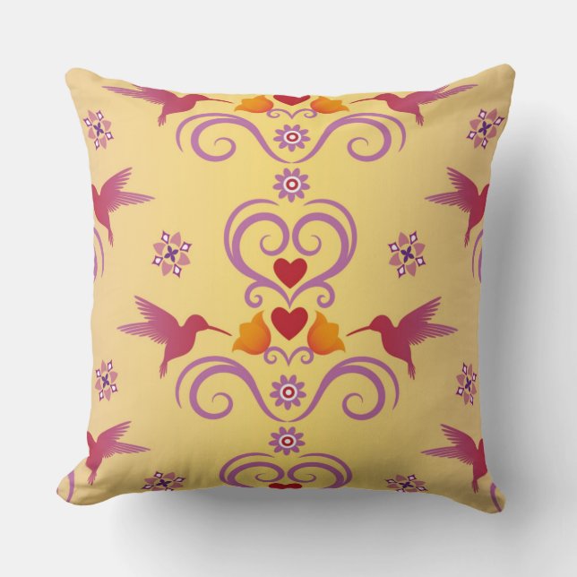 Lovebirds Delight Cushion (Front)