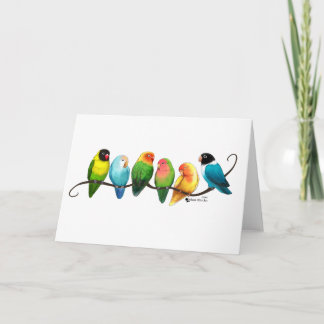 Lovebirds Holiday Card
