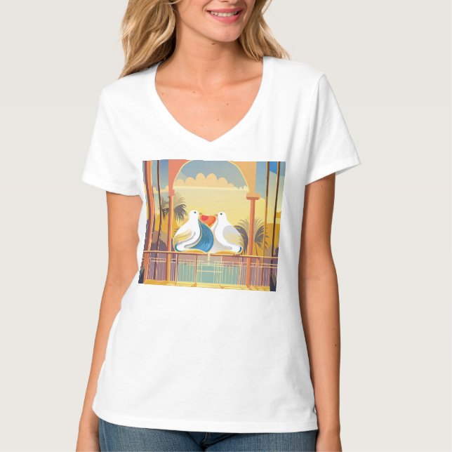 Lovebirds in Paradise Shirt (Front)