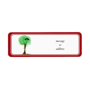 Lovebirds in Tree of Hearts - Summer Love