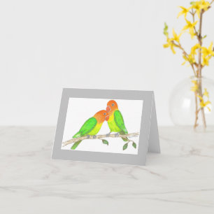 Lovebirds Inspirational Note Card