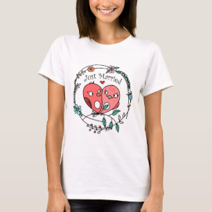 Lovebirds Just Married T-Shirt