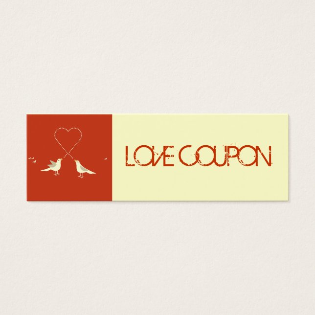 Lovebirds Love Coupon (Front)