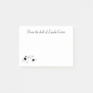 Lovebirds Love Wedding Black White Birds Post-it Notes