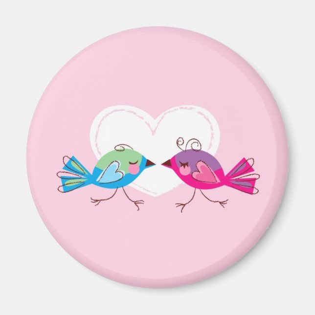 Lovebirds Magnet (Front)