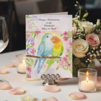 Lovebirds Mom & Dad Happy Anniversary 