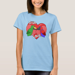 Lovebirds Solomon Island Eclectus Apparel T-Shirt