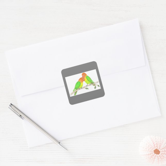 Lovebirds Sticker (Envelope)