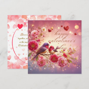 Lovebirds Valentine's Greeting Card