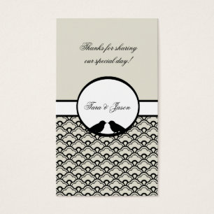 Lovebirds Wedding Favour Gift Tags