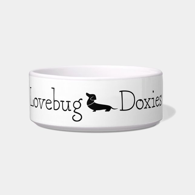 Lovebug Doxies Logo Bowl (Front)