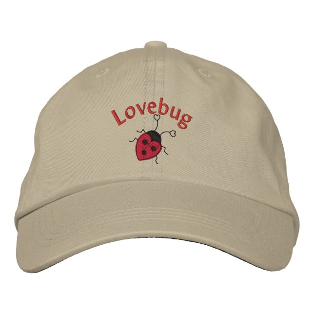 LoveBug with Ladybug Embroidered Hat (Front)