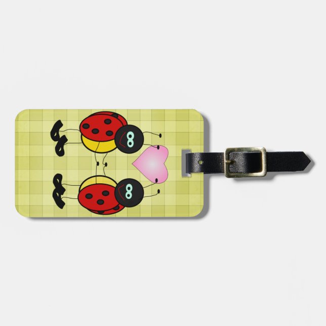 Lovebugs Picnic Luggage Tag (Front Horizontal)