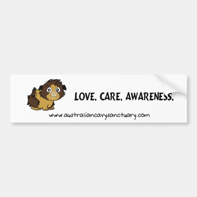 lovecareawareness bumper sticker (Front)