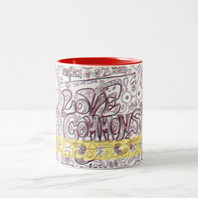 LOVECOMMONS Mag Two-Tone Coffee Mug (Center)