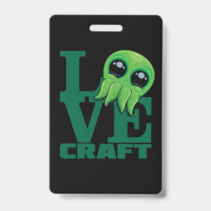 Lovecraft Baby Cthulhu Design – Spooky Cute Love ID Badge