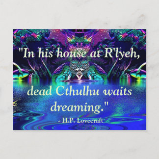 Lovecraft Quote Postcard