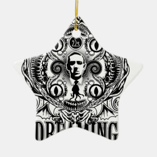Lovecraftian Dreams Ceramic Tree Decoration