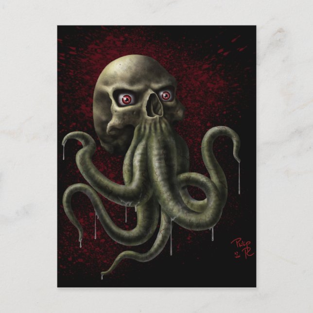 Lovecraftian Horror Postcard (Front)