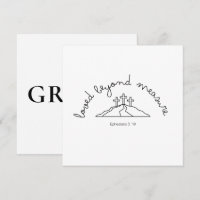 Loved Beyond Invitation Christian Card Faith