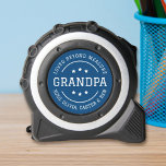 Loved Beyond Measure Grandpa Names Navy 1<br><div class="desc">A sentimental tape measure featuring the quote "Loved Beyond Measure" in a bold white badge design with "Grandpa" at centre, star accents, and custom grandkids' names on a navy blue background. A clever, punny gift that combines love from the grandkids with a tool Grandpa will actually use. The grandkids' names...</div>