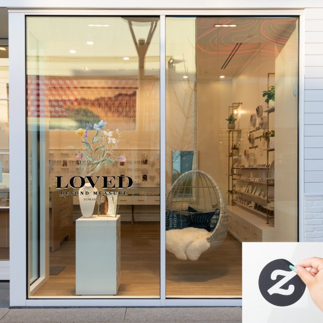 Loved Beyond Measure – Romans 5:8 Christian Bible  (Store Window)