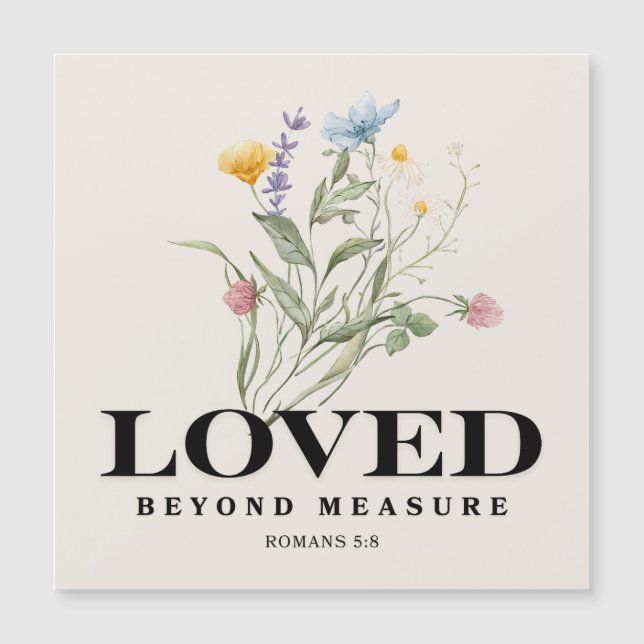 Loved Beyond Measure – Romans 5:8 Christian Bible  (Front)