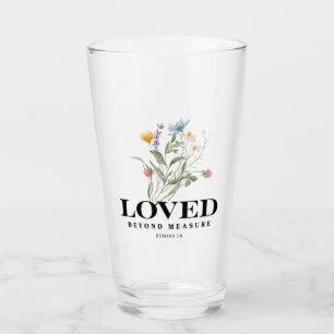Loved Beyond Measure – Romans 5:8 Christian Bible Glass