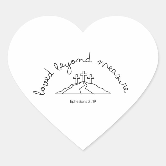 Loved Beyond Measure Sticker Christian Faith Bible (Front)