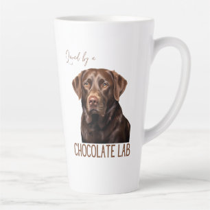 Loved By A Chocolate Lab Labrador Dog Lover Latte Mug