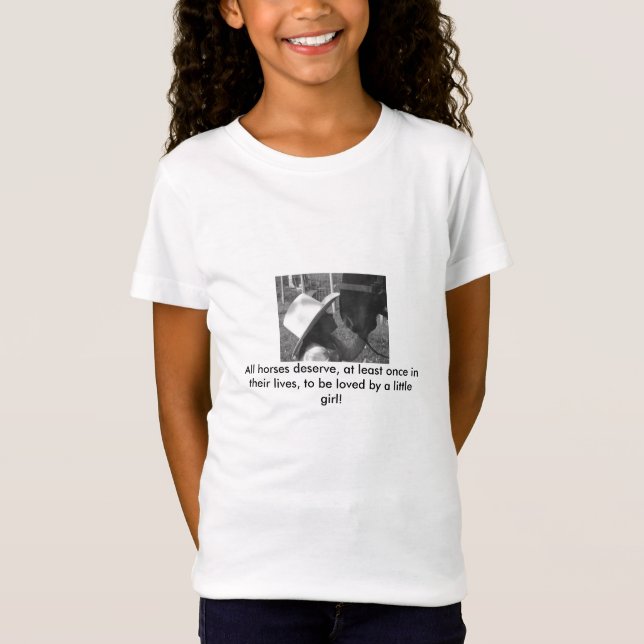 Loved By A Little Girl T-Shirt (Front)