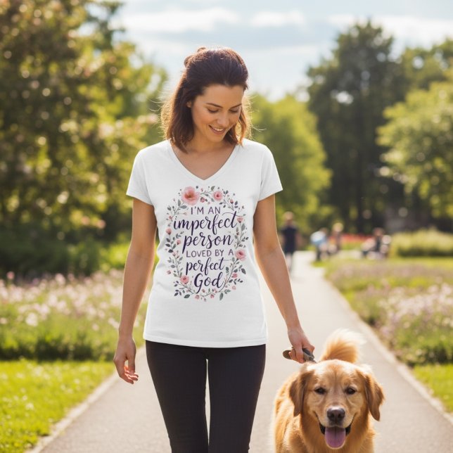 Loved By A Perfect God Tri-Blend Shirt (Creator Uploaded)