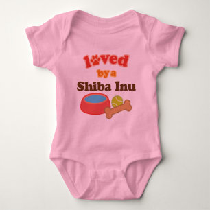 Loved By A Shiba Inu (Dog Breed) Baby Bodysuit