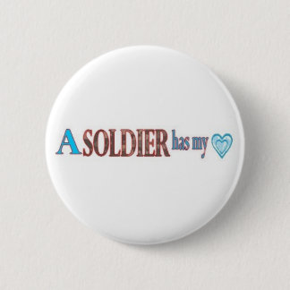 loved by a Soldier 6 Cm Round Badge