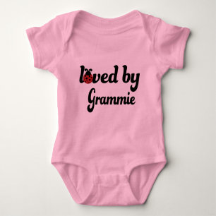 Loved By Grammie Gift Baby Bodysuit