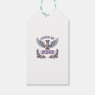 Loved By Jesus Vintage Christian Floral T-Shirt De Gift Tags