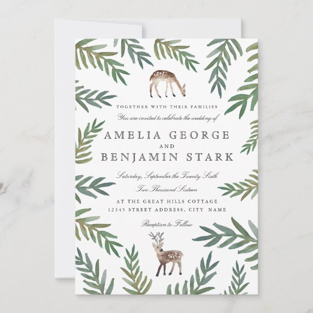 Loved Dearly Wedding Invitation (Front)