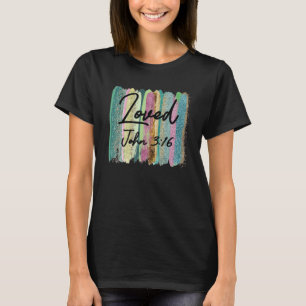 Loved John 316 Leopard Pink Blue T-Shirt