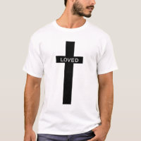 Loved - John 3:16 (KJV) Bible Verse Cross Men's