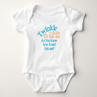 Loved Little Star Personalised Twinkle Baby Bodysuit