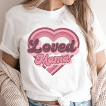 Loved Mama Retro Valentine's Day Pink Modern