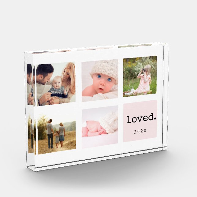 Loved Photo Collage | Blush Block (Left)