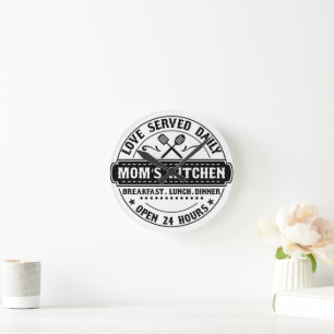 Loved Served Daily - Mum's Kitchen Clock
