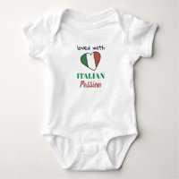 *~* LOVED WITH ITALIAN PASSION Heart Flag White