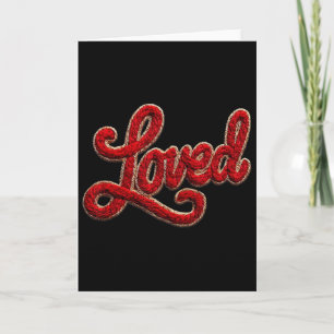 Loved Yarn Crochet Latch Hook Coquette Cozy Valent Card